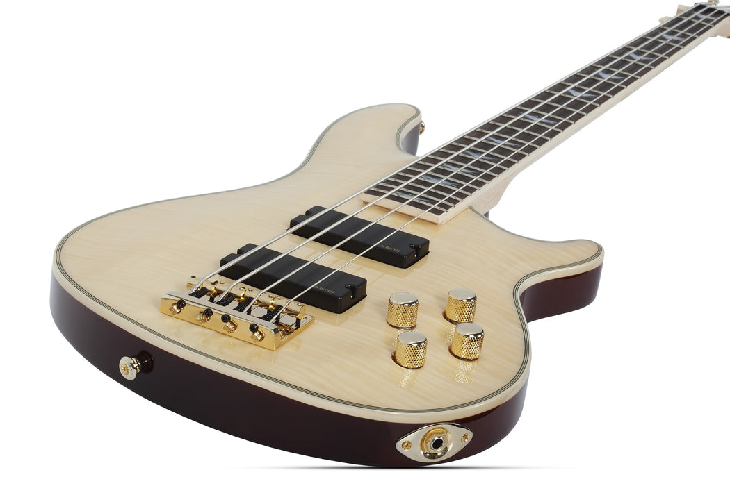 Schecter Omen Extreme-4 Electric Bass Guitar - Gloss Natural