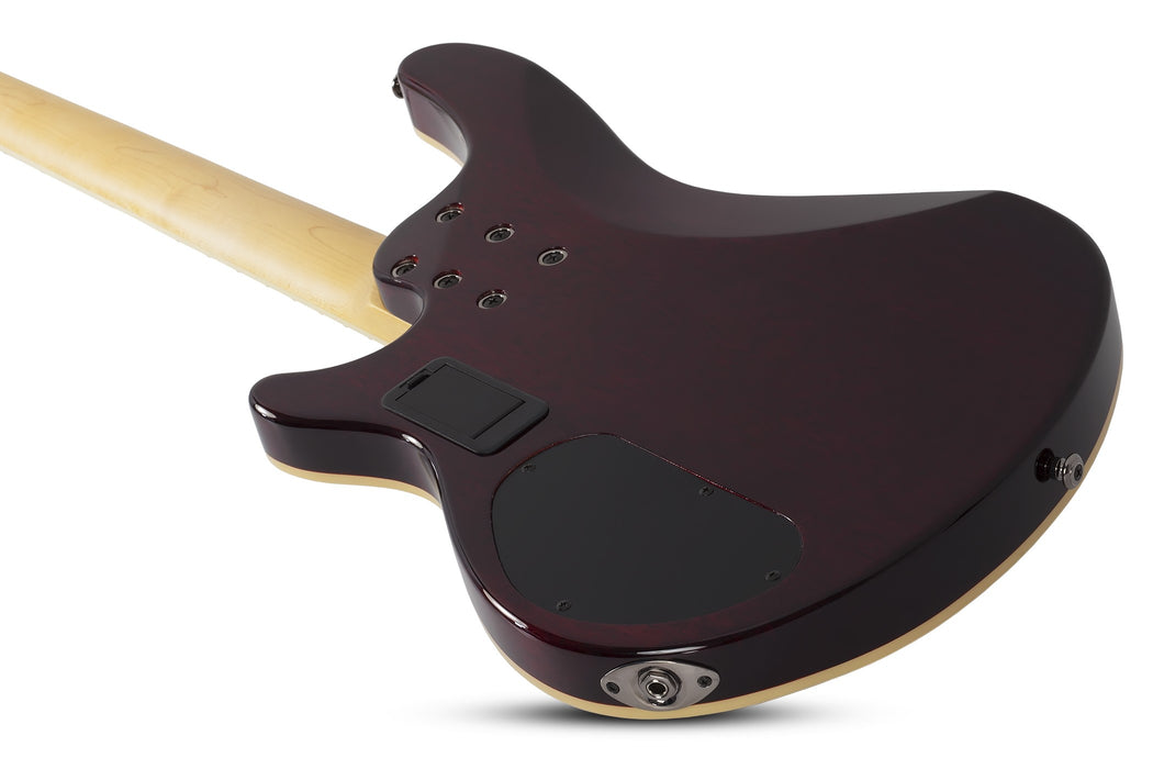 Schecter Omen Extreme-4 Left-Handed Electric Bass Guitar - Black Cherry