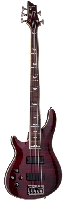 Schecter Omen Extreme-5 Left-Handed Electric Bass Guitar - Black Cherry