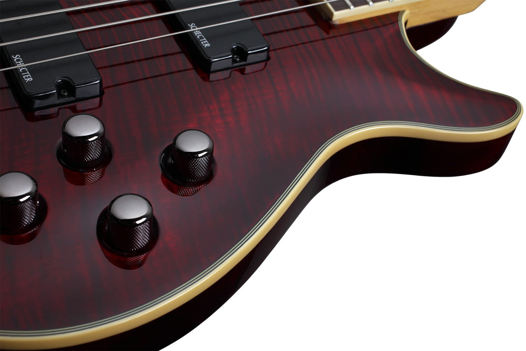 Schecter Omen Extreme-5 Left-Handed Electric Bass Guitar - Black Cherry