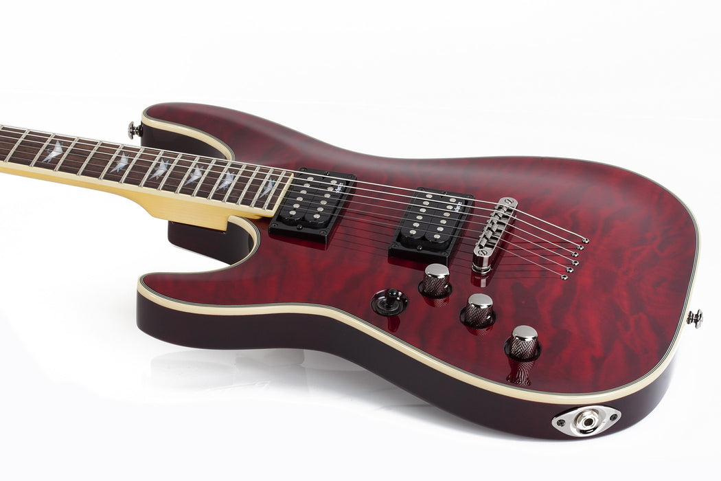 Schecter Omen Extreme-6 Left-Handed Electric Guitar - Black Cherry