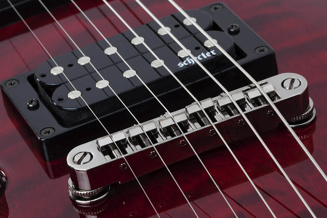Schecter Omen Extreme-6 Left-Handed Electric Guitar - Black Cherry