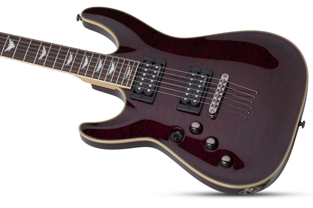 Schecter Omen Extreme-6 Left-Handed Electric Guitar - Black Cherry
