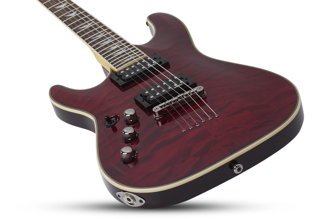 Schecter Omen Extreme-6 Left-Handed Electric Guitar - Black Cherry