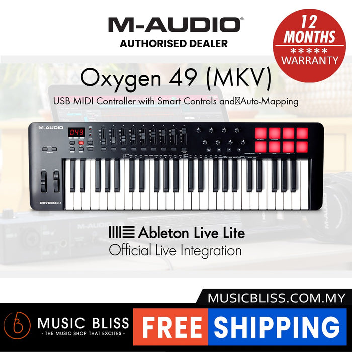 M-Audio Oxygen 49 MKV 49-key MIDI Controller Keyboard