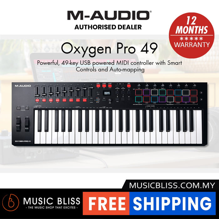 M-Audio Oxygen Pro 49 49-key MIDI Controller Keyboard