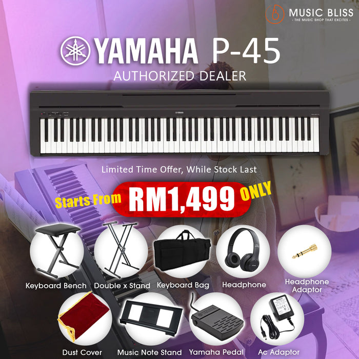 Yamaha P-45 88-Keys Digital Piano