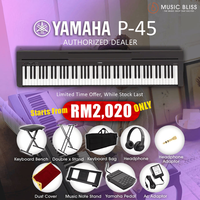 Yamaha P-45 88-Keys Digital Piano