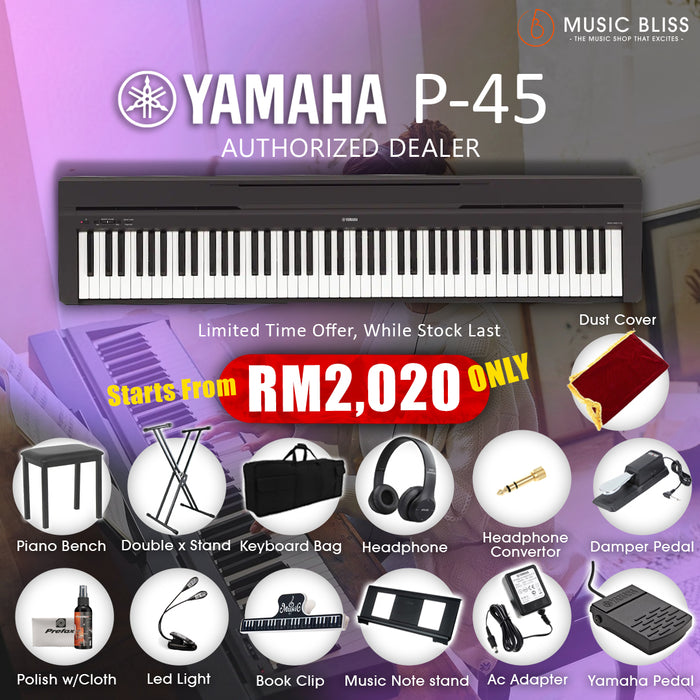 Yamaha P-45 88-Keys Digital Piano