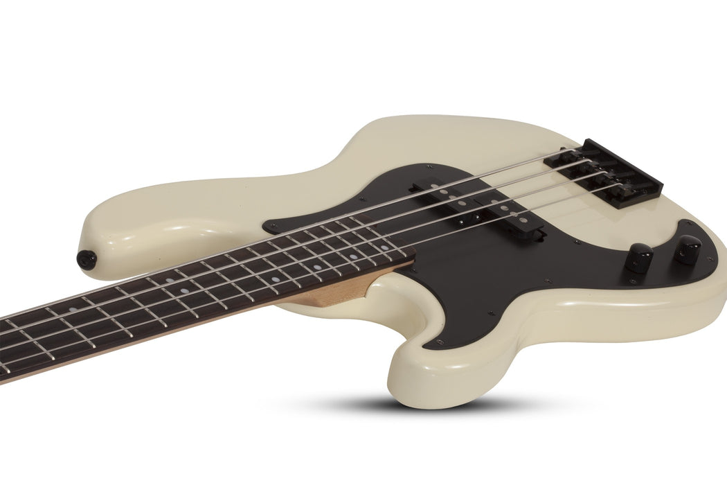 Schecter P-4  Left-Handed Electric Bass Guitar - Ivory