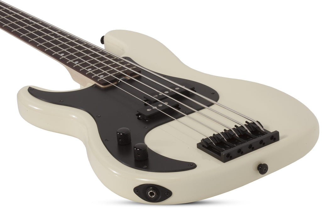 Schecter P-5  Left-Handed Electric Bass Guitar - Ivory