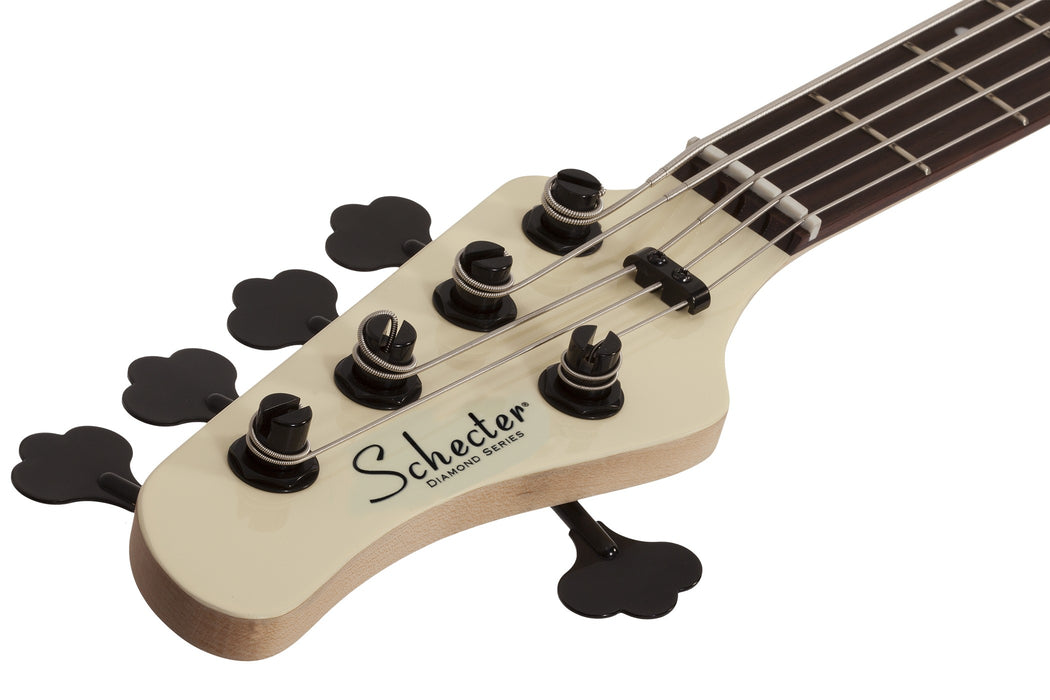 Schecter P-5  Left-Handed Electric Bass Guitar - Ivory