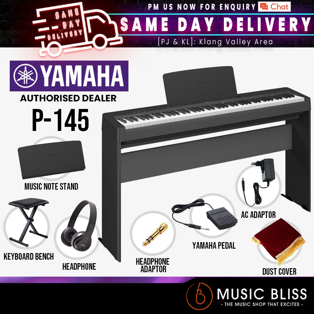 Yamaha P225 Premium 88 Note Stage Piano Package