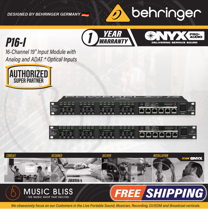 Behringer Powerplay P16-I 16-channel Input Module - Music Bliss Malaysia