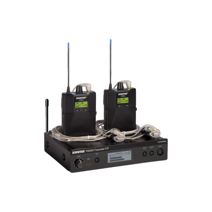 Shure P3TRA215TWP Twinpack Pro Wireless In-ear Monitor System