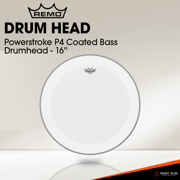 Remo Powerstroke P4 Coated Bass Drumhead - 16''