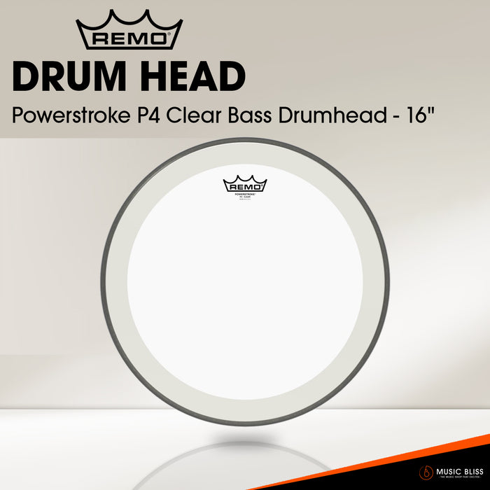 Remo Powerstroke P4 Clear Bass Drumhead - 16"