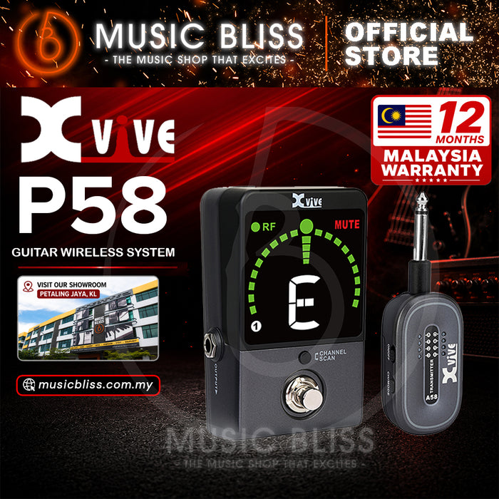 Xvive P58 5.8GHZ Digital Guitar Pedal Wireless System