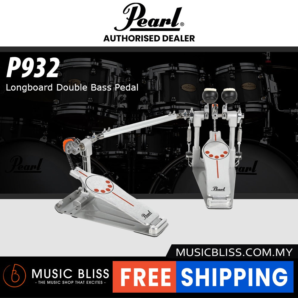 longboard double bass pedal Pearl P932 Longboard Double Bass Pedal (P-932 / P 932)