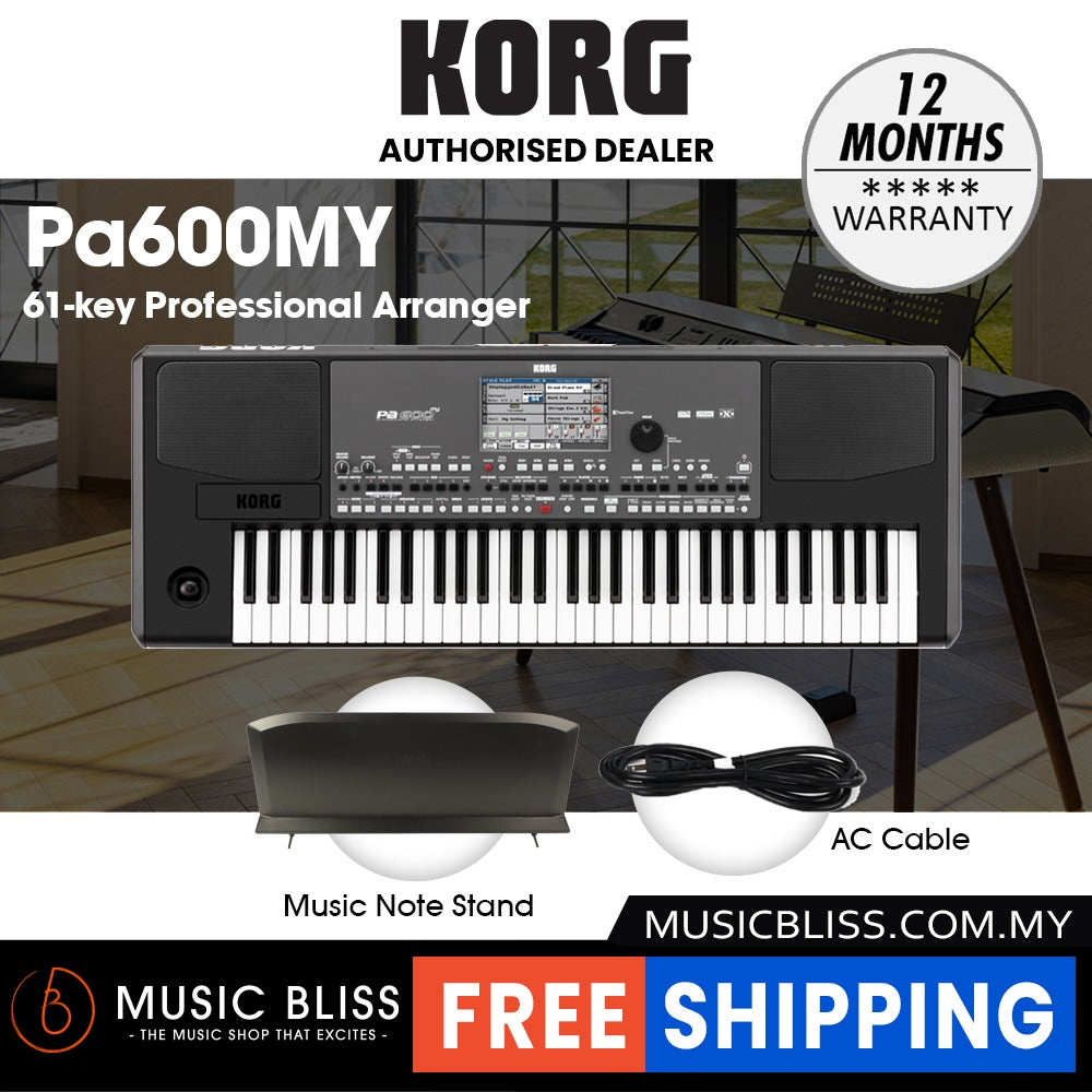 Korg Pa600MY 61-key Professional Arranger | Music Bliss Malaysia