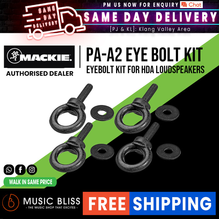 Mackie PA-A2 Eyebolt Kit for Mackie HD Loudspeakers - 4pk - Music Bliss Malaysia