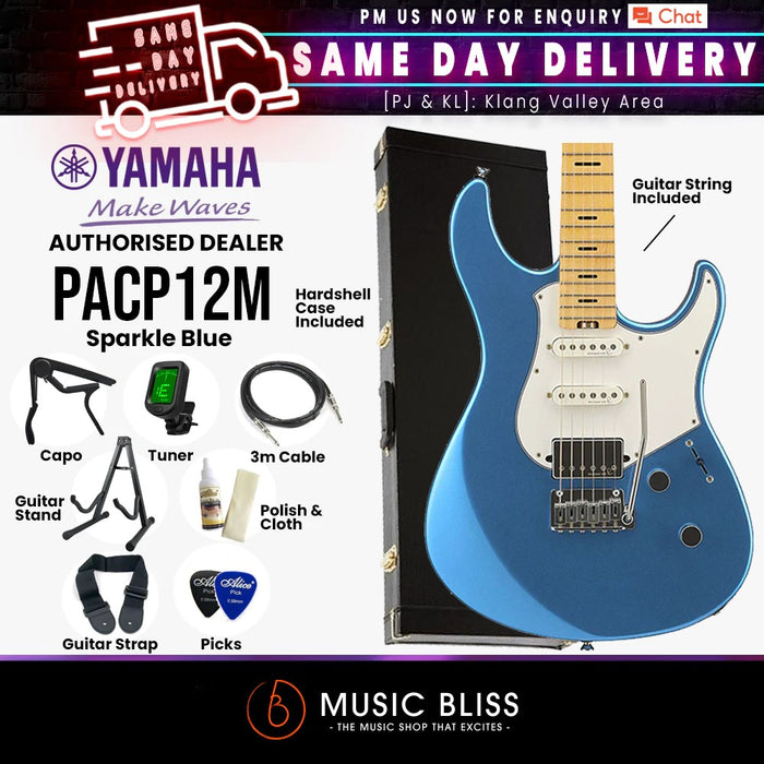 Yamaha PACP12M Pacifica Professional Electric Guitar - Sparkle Blue