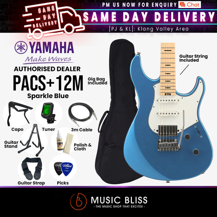 Yamaha PACS+12M Pacifica Standard Plus Electric Guitar, Maple Fingerboard - Music Bliss Malaysia