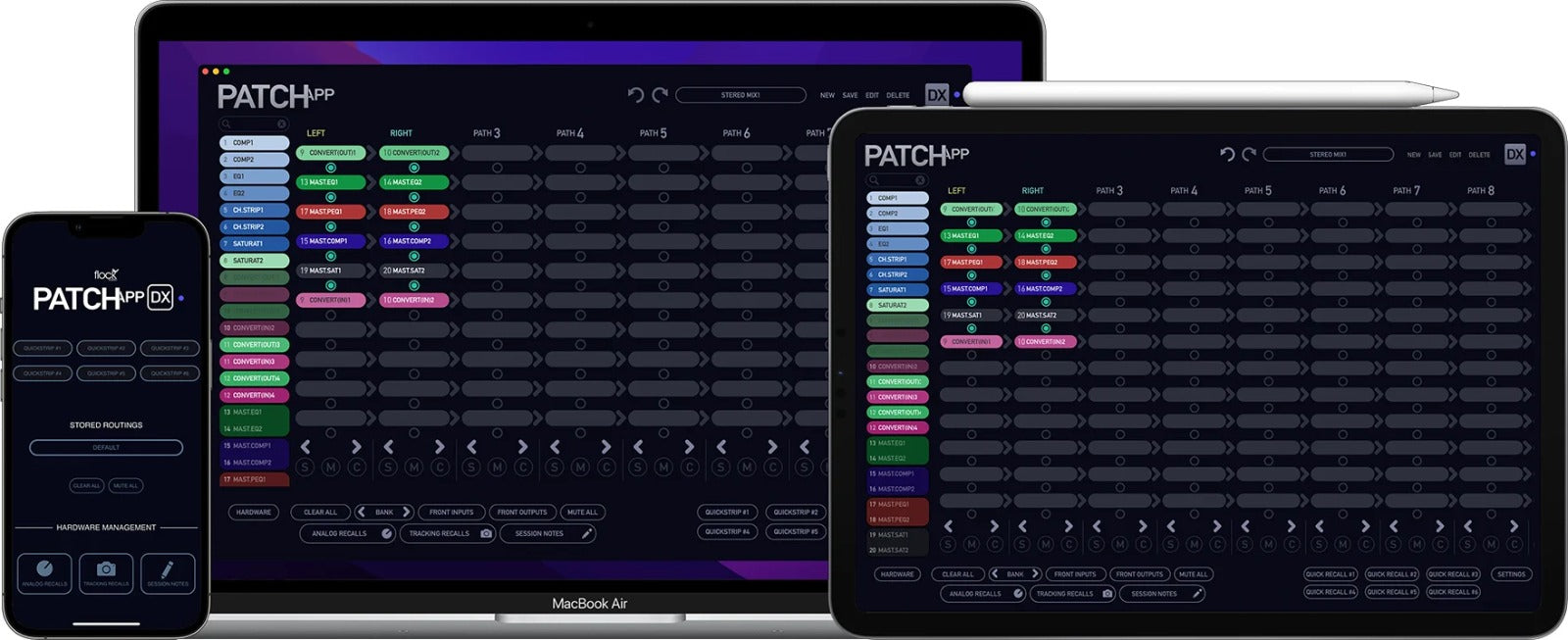 Flock Audio Patch App DX Hardware Management Software