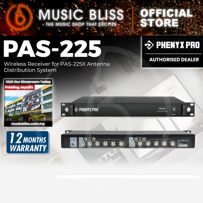 Phenyx Pro PAS-225 Wireless Receiver for PAS-225X Antenna Distribution System