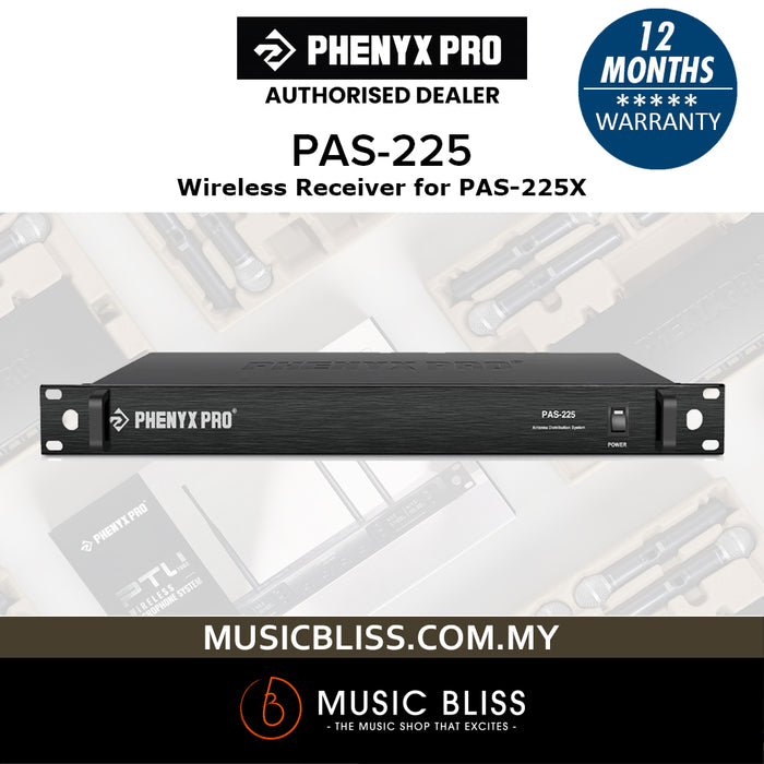 Phenyx Pro PAS-225 Wireless Receiver for PAS-225X Antenna Distribution System