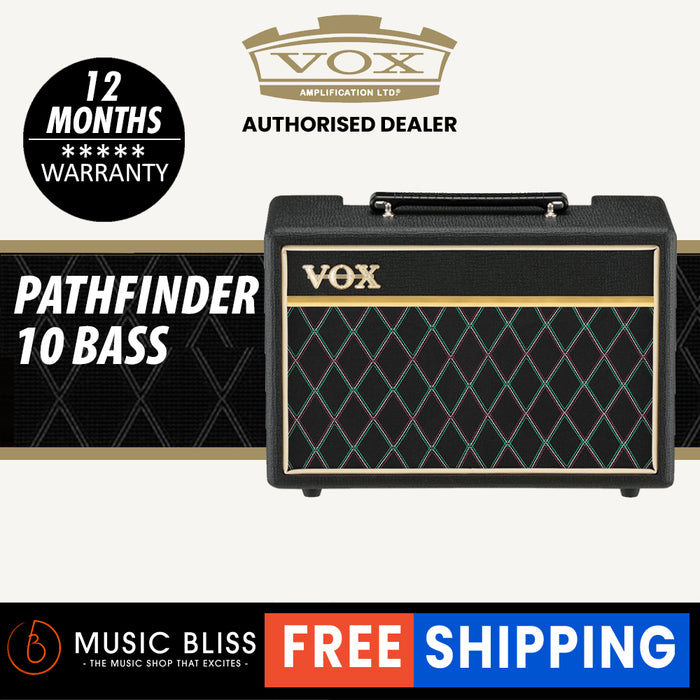 Vox Pathfinder Bass 10 2x5 10-watt Bass Combo Amp - Music Bliss Malaysia