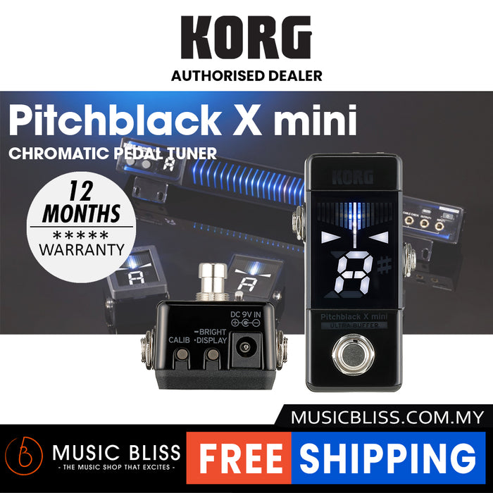 Korg Pitchblack X Mini Custom Pedal Tuner - Music Bliss Malaysia