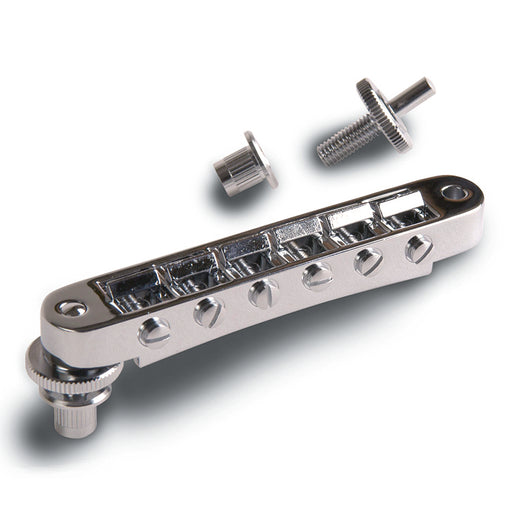 GIBSON ACCESSORIES NASHVILLE TUNE-O-MATIC BRIDGE - NICKEL (PBBR-045) - Music Bliss Malaysia