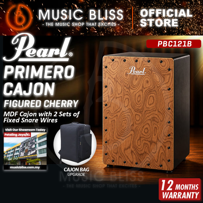Pearl Primero Cajon - Figured Cherry