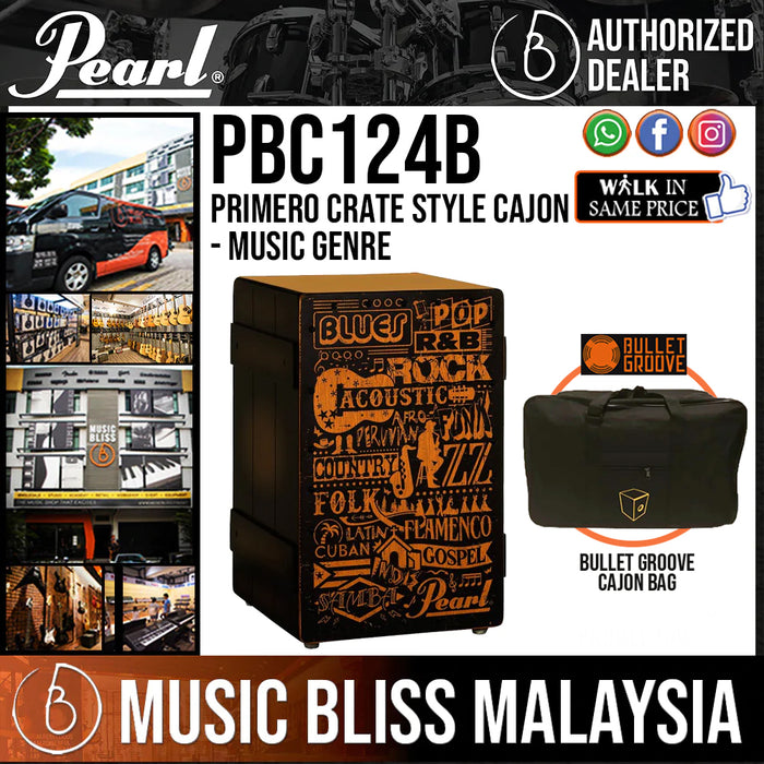 Pearl Primero Crate Style Cajon with Bag - Music Genre - Music Bliss Malaysia