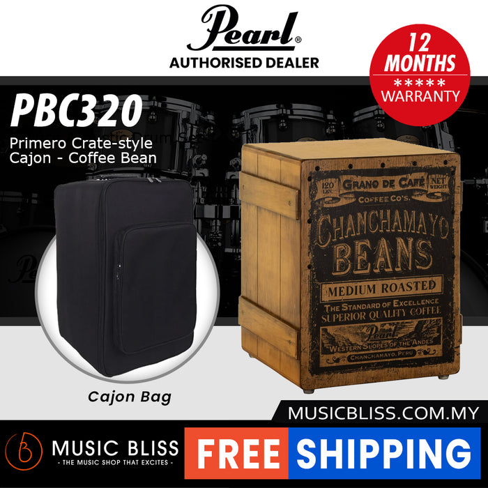 Pearl Primero Crate Style Cajon - Coffee Bean