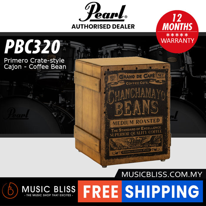 Pearl Primero Crate Style Cajon - Coffee Bean