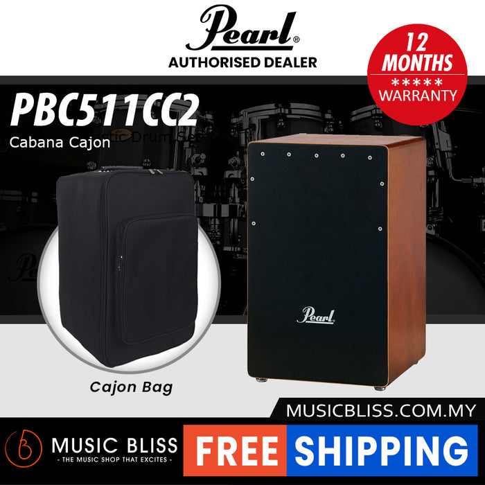 Pearl PBC511CC2 Cabana Cajon with Cajon Bag - Music Bliss Malaysia