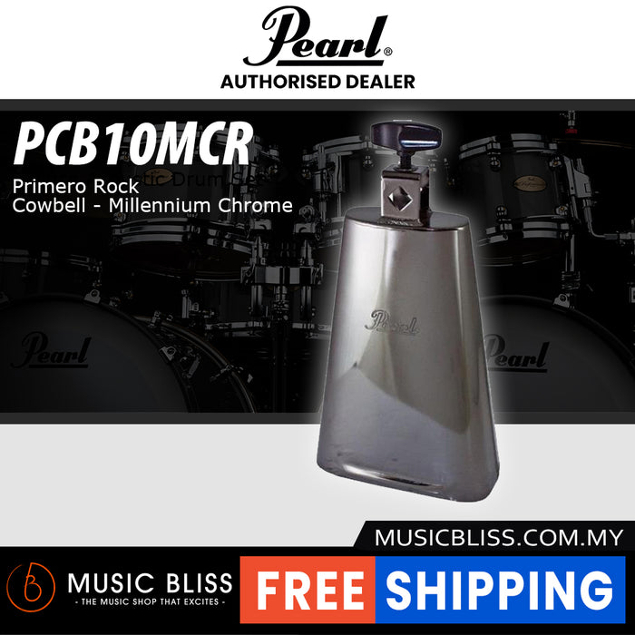 Pearl PCB10MCR Primero Rock Cowbell - Millennium Chrome