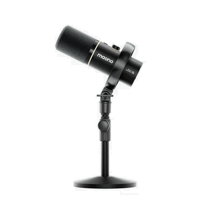 Maono PD200W Hybrid Podcasting Microphone with Desktop Stand - Black