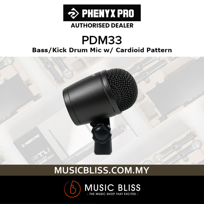 Phenyx Pro PDM33 Bass/Kick Drum Microphone