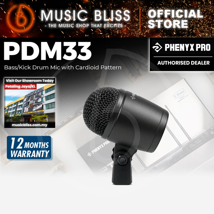 Phenyx Pro PDM33 Bass/Kick Drum Microphone
