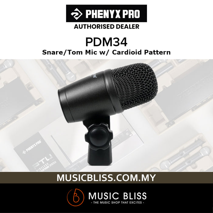 Phenyx Pro PDM34 Snare/Tom Drum Microphone