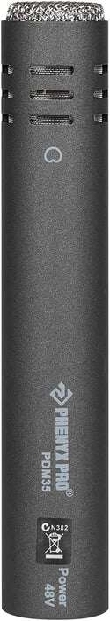 Phenyx Pro PDM35 Overhead Condenser Mic w/ Super-Cardioid Pattern Microphone
