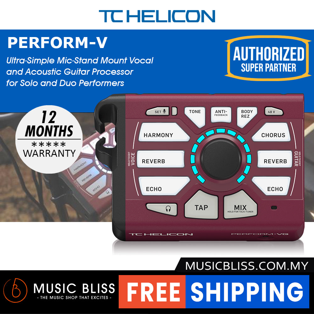 TC-Helicon Perform-VG Vocal and Acoustic Guitar Processor | Music