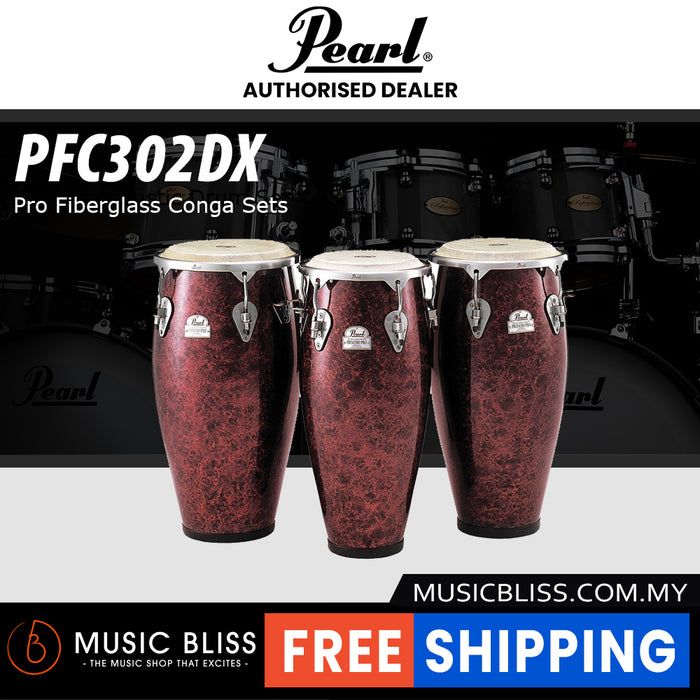 PEARL PFC302DX Pro Fiberglass Conga Sets