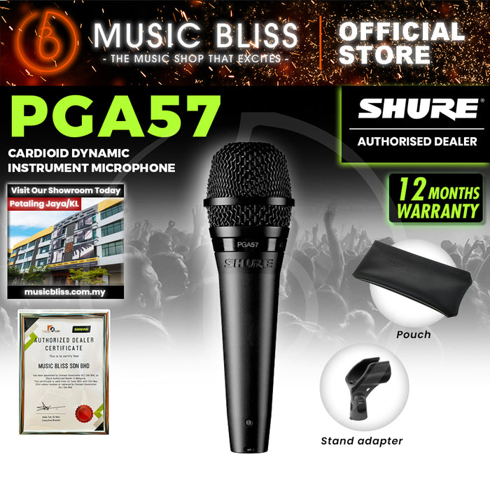 Shure PGA57-LC Cardioid Dynamic Instrument Microphone