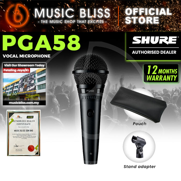 Shure PGA58-LC Cardioid Dynamic Vocal Microphone