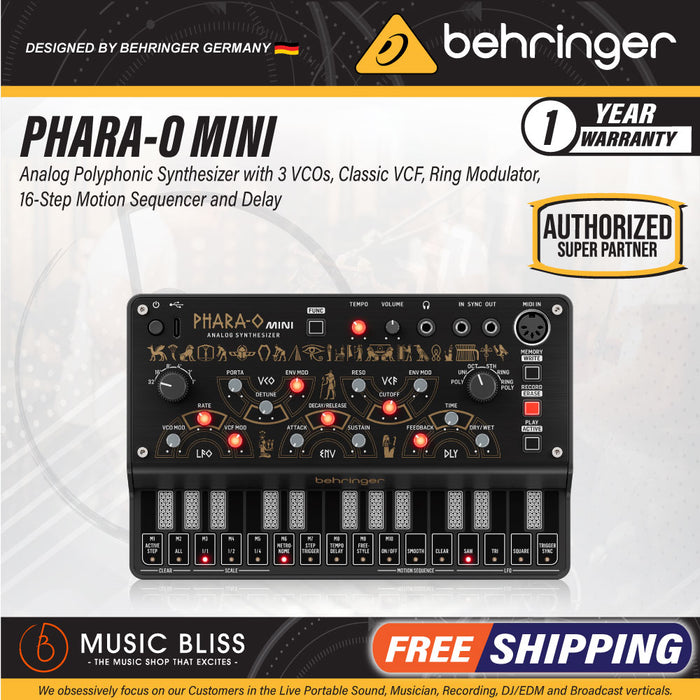 Behringer Phara-O Mini Polyphonic Analog Synthesizer
