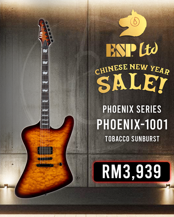 ESP LTD Phoenix-1001 Electric Guitar - Tobacco Sunburst